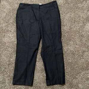 Ann Taylor Factory grey crop curvy fit pants